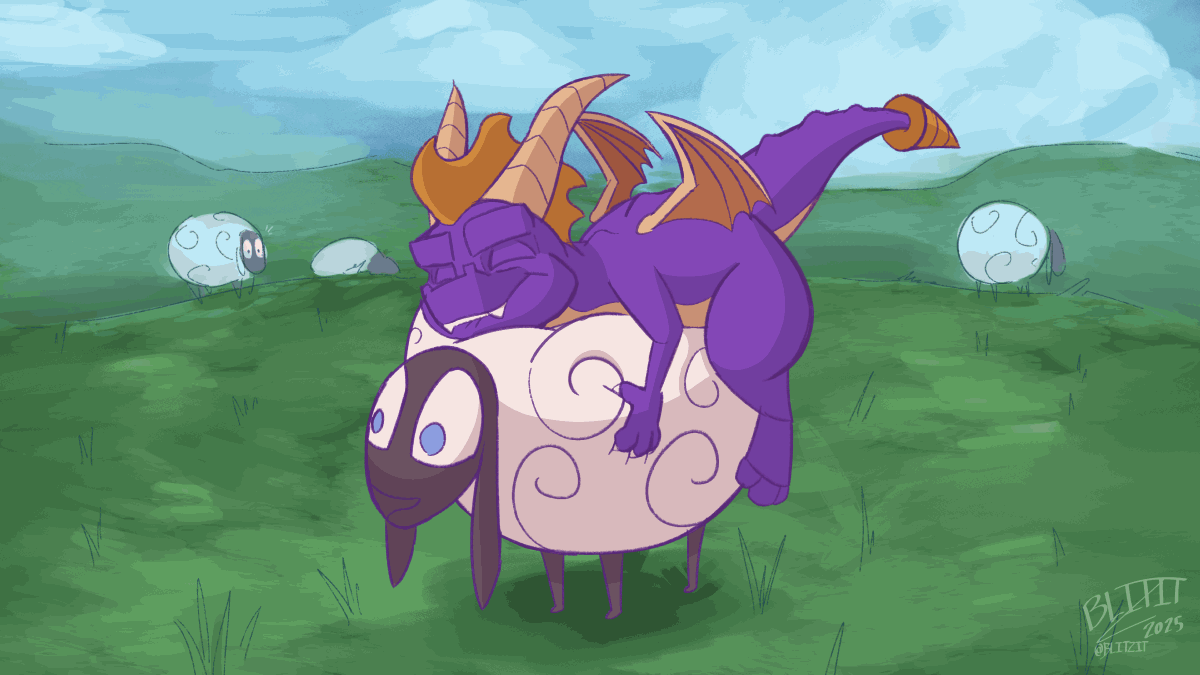 spyro (european mythology and etc) created by blitzit