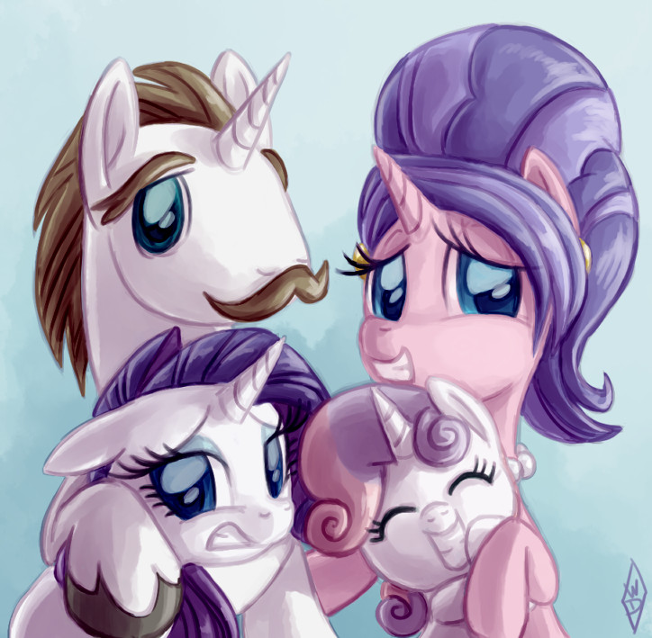 cookie crumbles, hondo flanks, rarity, and sweetie belle (friendship is magic and etc) created by whitediamonds