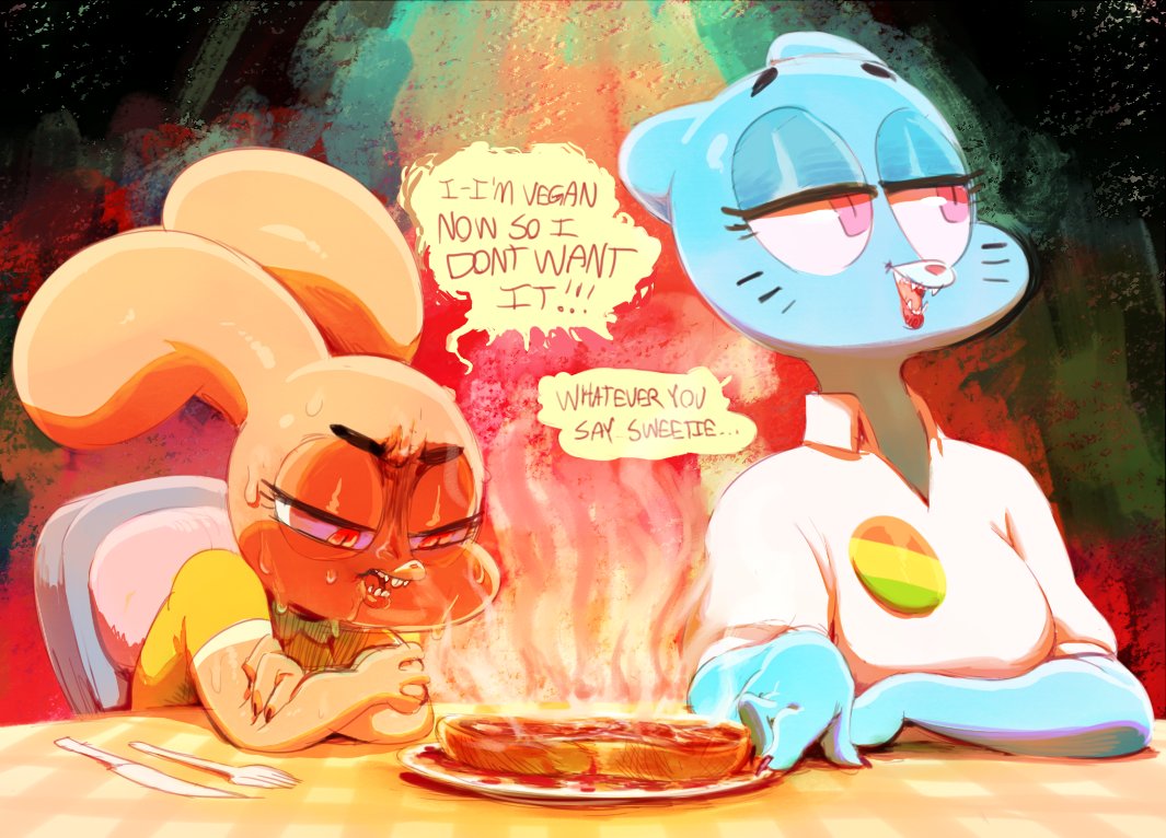 anais watterson and nicole watterson (the amazing world of gumball and etc) created by sunibee