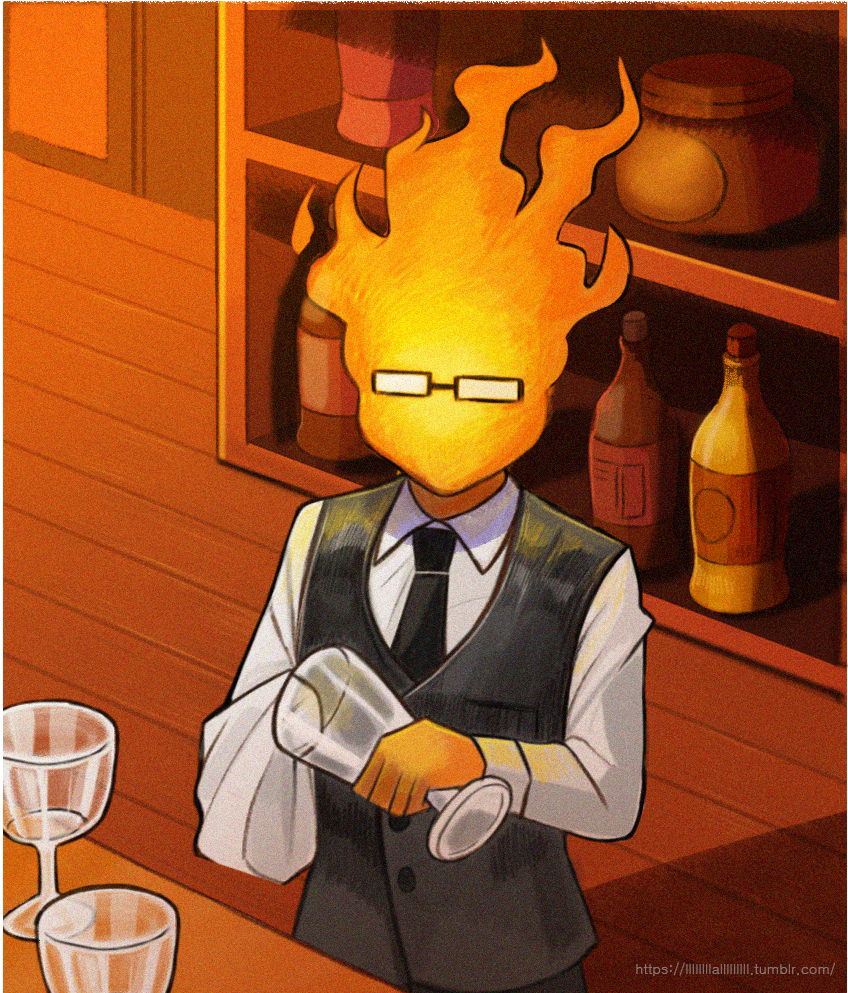 grillby (undertale (series) and etc) created by o0o0o5959