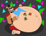 alejo_garci alligator alligatorid animatronic anthro bear belly belly_fur belly_slap big_belly canid canine canis crocodilian fan_character five_nights_at_freddy's five_nights_at_freddy's:_security_breach fur glamrock_freddy group hand_on_belly hi_res huge_belly hyper hyper_belly machine male male_pred male_prey mammal montgomery_gator multiple_prey navel navel_outline reptile robot satisfied satisfied_look scalie scottgames sitting sitting_on_ground slap solo steel_wool_studios vore vore_tattoo wolf