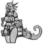 Rating: e
ID: 5336313
Date: 2025-01-28 14:27:02 -0500
Status: active
Score: 92
2025 2_horns accessory anthro arms_tied arms_tied_behind_back bag bell bell_collar big_breasts biped black_outline bodily_fluids body_harness bound bound_snout breast_milking breasts chest_harness chinese_description clothing collar container crotch_harness cup curvy_figure digital_drawing_(artwork) digital_media_(artwork) disposable_cup dragon dripping ears_back english_description eyelashes female female_anthro fur furgonomics furred_dragon furred_scalie genital_fluids greyscale half-closed_eyes hands_behind_back harness head_horn hi_res horn ineffective_clothing lactating leaking legband long_eyelashes long_tail looking_at_viewer looking_away machine medium_hair milk milk_collecting milk_container milking_machine monochrome mouth_closed mythological_creature mythological_scalie mythology narrowed_eyes navel non-mammal_breasts non-mammal_hair non-mammal_navel one_eye_obstructed outline pivoted_ears portrait pupils pussy_juice_collecting pussy_juice_drip pussy_juice_leaking pussy_milking scales scalie sharp_horn simple_background skindentation slit_pupils snout solo standing tail tail_accessory tail_bag tapering_tail thick_thighs thighband three-quarter_portrait vaginal_fluids white_background zovos post #5336313