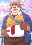 Rating: s
ID: 3952283
Date: 2023-03-25 13:17:28 -0400
Status: active
Score: 18
2023 anthro black_nose blush bottomwear brown_body canid canine canis cherry_blossom cherry_blossom_tree cherry_tree clothing domestic_dog flower fruit_tree hi_res kemono male mammal necktie overweight overweight_male pants plant prunus_(flower) ryuta-h shirt solo topwear tree post #3952283