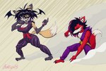 Rating: s
ID: 5568073
Date: 2025-05-12 21:27:08 -0400
Status: active
Score: 1
alternative_fashion anthro bat-eared_fox bat_wings black_hair black_sclera boker breasts canid canine canis clothed clothing digital_media_(artwork) duo female fight fox fur goth hair head_wings hi_res laura_derose long_hair makeup mammal martial_arts martial_arts_uniform membrane_(anatomy) membranous_wings orange_body orange_fur pose red_body red_eyes red_fur red_wolf sportswear tail unusual_wing_placement val_(boker) wings wolf yellow_eyes post #5568073