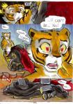 2014 anthro better_late_than_never bottomwear bra clothing comic daigaijin dialogue dreamworks english_text felid female kung_fu_panda loincloth mammal master_tigress painting_(artwork) pantherine su_wu text tiger traditional_media_(artwork) underwear watercolor_(artwork)