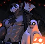 Rating: s
ID: 5157529
Date: 2024-11-03 00:37:38 -0400
Status: active
Score: 83
abs anthro axe bedsheet_ghost bottomwear canid canine canis clothed clothing costume domestic_dog duo fur grey_body grey_fur hair halloween hi_res holidays jacket male mammal mask muscular muscular_male nipples open_clothing open_jacket open_topwear pants pecs pubes rygel_spkb topwear white_body white_fur wolf post #5157529