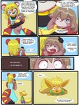 2013 3:4 anthro babystar biped comic detailed_background dialogue digital_media_(artwork) eeveelution english_text eyes_closed female flareon fur gemma_polson generation_1_pokemon group hair hi_res male mammal nicole_murdock nintendo pokemon pokemon_(species) rasile_murdock rodent sciurid standing text tree_squirrel trio young young_anthro