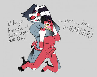 Rating: e
ID: 5673599
Date: 2025-06-28 15:15:09 -0400
Status: active
Score: 32
abdominal_bulge anal anal_penetration anthro asphyxiation avian bird blitzo_(helluva_boss) choking demon duo from_behind_position headlock helluva_boss hi_res horn imp male male/male muscular muscular_arms muscular_male owl penetration reachahighernoon sex stolas_(helluva_boss) tail tail_around_partner tail_around_waist post #5673599
