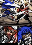 2022 anthro bittenhard comic dr._eggman duo eulipotyphlan face_punch fight hedgehog human konami male mammal metal_gear metal_gear_rising:_revengeance parody platinumgames punch sega sonic_the_hedgehog sonic_the_hedgehog_(series)