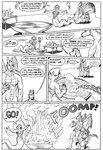 anthro apode black_and_white boots bottle clothed clothed/nude clothed_male clothing comic container dialogue draconcopode dragon english_text equid equine eyes_closed female folded_wings footwear fully_clothed furniture group gustav_(here_there_be_dragons) here_there_be_dragons horn horse karno larger_female legless male mammal membrane_(anatomy) membranous_wings monochrome mythological_creature mythological_scalie mythology naga narrowed_eyes nude open_mouth open_smile oracle_ruzuya reptile scalie serpentine shoes singing size_difference smaller_male smile smoke snake speech_bubble standing table tail teeth text trio wings zashy