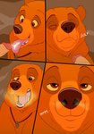 absurd_res ahegao bear bestiality bodily_fluids brother_bear brown_bear brown_body brown_fur comic cum cum_in_mouth cum_inside cum_on_tongue disembodied_penis disney drinking drinking_cum duo feral feral_penetrated fur genital_fluids genitals grizzly_bear hi_res human human_on_feral interspecies kenai_(brother_bear) looking_pleasured magic magzol male male/male male_focus male_on_feral male_on_human mammal mostly_offscreen_character open_mouth oral penetration penis solo_focus tongue tongue_out ursine