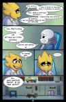 absolutedream alphys animated_skeleton bone comic comic_sans dialogue digital_media_(artwork) duo english_text eyewear female glasses hi_res kind lizard male reptile sans_(undertale) scalie skeleton speech_bubble text undead undertale undertale_(series)