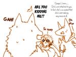 4:3 anthro bodily_fluids canid canine canis clothing comic english_text female fur group hair hard_translated hoodie human kemono lila_(kashiwagi_aki) male mammal rolf scared school_uniform shaking shivering short_hair size_difference sweat sweatshirt text third-party_edit topwear translated translation_edit uniform wolf yakantuzura young zinovy