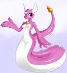 2016 anthro anthrofied areola breasts dragon dragonair dragontheshadows eyelashes feathered_wings feathers female generation_1_pokemon genitals head_wings hi_res horn mythological_creature mythological_scalie mythology navel nintendo nipples non-mammal_breasts non-mammal_nipples nude pokemon pokemon_(species) pokemorph purple_eyes pussy scalie serpentine shiny_pokemon solo unusual_wing_placement wings