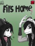 american_opossum black_body black_eyes black_fur comic female fur grey_body grey_fur hi_res kia_(spikethefurry) mammal marsupial pink_nose solo spike_the_furry white_body white_fur