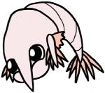 2017 alternate_species ambiguous_gender arthropod black_eyes bugdex crustacean digital_drawing_(artwork) digital_media_(artwork) exoskeleton fakemon feral front_view full-length_portrait generation_1_pokemon looking_away low_res marine nintendo pink_body pink_exoskeleton pink_tail pokemon pokemon_(species) portrait ricky_hoffman seel shrimp simple_background solo tail toony white_background