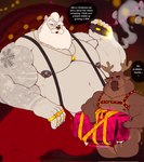 Rating: e
ID: 5267678
Date: 2024-12-26 15:06:01 -0500
Status: active
Score: 41
anthro antlers arm_tattoo barbell_piercing bear beard bell bell_harness blurred_background bodily_fluids brown_body brown_fur christmas christmas_clothing cigar clothing deer dialogue dick_in_a_box dog_tags dot_eyes dripping duo ear_piercing ear_ring english_text facial_hair fur genital_fluids gold_(metal) gold_jewelry half-closed_eyes harness hi_res holiday_message holidays horn hotdogsauau jewelry larger_male male male/male mammal mature_male mohawk muscle_tone musclegut muscular muscular_anthro muscular_male narrowed_eyes neck_tuft new_world_deer nipple_barbell nipple_piercing nipples pecs piercing polar_bear precum precum_drip reindeer ring_piercing santa_claus simple_background simple_eyes size_difference slightly_chubby slightly_chubby_anthro slightly_chubby_male speech_bubble suspenders tattoo text thong tuft underwear ursine post #5267678