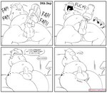 absurd_res anthro ball_growth balls_expansion black_and_white comic dialogue english_text expansion genital_expansion genital_growth growth hi_res hyena jeffrey_taggart male mammal meme monochrome nipples no_nut_november orgasm_delay overweight overweight_male penetrable_sex_toy pent_up sex_toy slightly_chubby solo speech_bubble text thewilldpink unable_to_cum