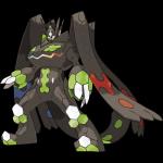 1:1 alpha_channel ambiguous_gender feral generation_7_pokemon hi_res ken_sugimori legendary_pokemon nintendo official_art pokemon pokemon_(species) simple_background solo transparent_background zygarde zygarde_complete_forme