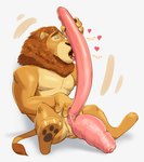 anthro big_clitoris big_penis clitoral clitoris clitoris_lick disney enlarged_clitoral_glans eye_roll felid genitals heart_symbol hi_res huge_clitoris hyper hyper_clitoris hyper_genitalia intersex leodore_lionheart licking lion looking_pleasured lotolotl maleherm mammal mane masturbation oral oral_masturbation pantherine penis prolapse pussy self_lick sex solo spread_pussy spreading tongue tongue_out vaginal_prolapse veiny_clitoris zootopia