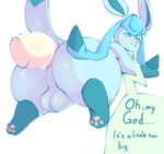 anal anal_penetration blue_body blue_eyes blue_nipples drachia_sith eeveelution feral generation_4_pokemon glaceon hi_res male male_penetrated mammal nintendo nipples nude penetration pokemon pokemon_(species) simple_background solo