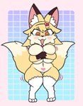 Rating: q
ID: 5549507
Date: 2025-05-04 21:27:14 -0400
Status: active
Score: 18
2025 2_tails 3_toes accessory anthro big_breasts blush breast_squish breasts canid canine covering covering_breasts digitigrade dipstick_ears dipstick_tail ear_markings featureless_crotch feet female fox gem gloves_(marking) hair_accessory hairband heart_symbol hi_res huge_breasts inner_ear_fluff kokon lace_thigh_highs looking_down mahou_shoujo_full_heart mammal markings mlynx multi_tail multicolored_ears navel open_mouth orange_eyes pattern_background paws short_stack simple_background snout solo sparkles squish tail tail_markings thick_thighs toes tuft welling_tears wide_hips womb_tattoo post #5549507