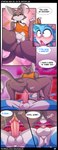 5_panel_comic absurd_res animal_genitalia animal_penis anthro anus balls bed bedroom_eyes black_body black_fur blue_body blue_fur blush blush_lines bottomless bottomless_anthro bottomless_male butt canid canine canine_genitalia canine_penis cheek_tuft clothed clothing comic dialogue domestic_cat duo english_text erection facial_tuft felid feline felis fox fur furniture genitals green_eyes grey_background half-closed_eyes hi_res humanoid_genitalia humanoid_penis hybrid imminent_anal imminent_sex jay-r jay-r_(character) male male/male mammal multicolored_body multicolored_fur narrowed_eyes on_bed open_mouth page_(jay-r) penis perineum prodding seductive sheath shirt shirt_only simple_background smile smirk smug smug_face sound_effects sparkles speech_bubble tail tank_top text topwear topwear_only tuft two_tone_body two_tone_fur white_body white_fur wide_eyed