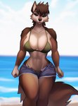 Rating: s
ID: 4795610
Date: 2024-05-20 12:24:50 -0400
Status: active
Score: 145
2024 abs amber_eyes anthro aozee athletic athletic_female bangs beach big_breasts bikini bikini_top black_nose blue_bottomwear blue_clothing blue_shorts bottomwear breasts broad_shoulders brown_body brown_fur brown_hair canid canine canis clothing countershade_face countershade_neck countershade_torso countershading denim denim_bottomwear denim_clothing denim_shorts female fur gloves_(marking) green_bikini green_clothing green_swimwear hair hi_res hotpants mammal markings navel shorts sierra_howlett solo string_bikini swimwear swimwear_under_clothing tan_body tan_countershading tan_fur thick_thighs triangle_bikini two-piece_swimsuit wolf post #4795610