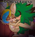 2017 ambiguous_penetration angel_the_hedgehog anthro black_nose blonde_hair blue_hair blush bodily_fluids breasts comic cover cover_art cover_page digital_media_(artwork) dormouse duo english_text eulipotyphlan eyes_closed fan_character feet female female_penetrated fur furniture green_body green_fur hair hazel_dormouse hedgehog heza_the_dormouse hi_res humanoid_feet interspecies male male/female male_penetrating male_penetrating_female mammal navel nipples nude open_mouth penetration plantigrade rodent sega sex sofa sonic_the_hedgehog_(series) sweat tenshigarden text