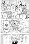 cheetah clothing comic cookie_(furryfight_chronicles) daigaijin dialogue english_text felid feline furryfight_chronicles hi_res lagomorph leotard leporid mammal monochrome muko nyarai_(furryfight_chronicles) rabbit rodent sciurid smile text torn_clothing