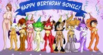 accessory amy_rose anthro archie_comics bandanna banner bat belly big_breasts birthday birthday_party blaze_the_cat breasts bunnie_rabbot canid canine chipmunk clothing cosmo_the_seedrian decoration echidna elemental_creature eulipotyphlan feet felid feline female fiona_fox flora_fauna fox genitals ground_squirrel hair hat headband headgear headwear hedgehog human kerchief lagomorph leporid lynx mammal mind_control monotreme nicole_the_lynx nude nude_female party_hat plant princess_elise_the_third rabbit robotic_arm robotic_legs robotic_limbs rodent rouge_the_bat sally_acorn sciurid seedrian sega shade_the_echidna sonic_chronicles:_the_dark_brotherhood sonic_the_hedgehog_(archie) sonic_the_hedgehog_(comics) sonic_the_hedgehog_(series) sonic_x trishbot unknown_artist