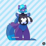 1:1 absurd_res ailurid anthro big_breasts breasts female hi_res mammal plum_the_red_panda red_panda solo thewilldpink