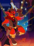 Rating: q
ID: 5579427
Date: 2025-05-17 18:00:51 -0400
Status: active
Score: 10
anthro boots bulge cigar clothing cowboy_boots cowboy_hat demon footwear gremile_'hotshot' grin gun handgun hat headgear headwear hi_res horn imp junemutt kerchief kings_of_hell leotard male neckerchief neckwear pistol ranged_weapon shoes smile smoking solo teeth weapon yellow_teeth post #5579427