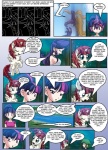 alternate_species clothed clothing comic crown cutie_mark dialogue english_text equid equine feathered_wings feathers female friendship_is_magic hair hasbro headgear hi_res horn horse human humanized lauren_faust_(character) magic mammal mauroz multicolored_hair my_little_pony mythological_creature mythological_equine mythology pony purple_hair rarity_(mlp) spike_(mlp) steven_magnet_(mlp) text tiara twilight_sparkle_(mlp) two_tone_hair white_body white_feathers winged_unicorn wings