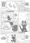 2017 ambiguous_gender anthro comic dialogue domestic_cat doukutsunezumi english_text felid feline felis hard_translated hi_res japanese_text kemono kuroneko_(doukutsunezumi) mammal monochrome right_to_left text third-party_edit translated translation_edit