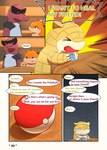 comic darrow0 dialogue english_text generation_1_pokemon generation_2_pokemon generation_5_pokemon hi_res krookodile male max_potion mo_(darrow) nintendo pokeball pokemon pokemon_(species) quilava sandshrew speech_bubble text yuel