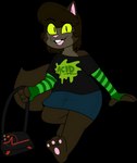 Rating: s
ID: 4482260
Date: 2023-12-19 16:31:30 -0500
Status: active
Score: 1
2018 3_toes 4_fingers absurd_res accessory alpha_channel alternative_fashion anthro armwear barefoot biped black_clothing black_eyebrows black_eyes black_mouth black_satchel black_shirt black_topwear black_whiskers blue_bottomwear blue_clothing blue_skirt bottomwear brown_body brown_countershading brown_ears brown_fur brown_hair brown_tail brown_tuft buckteeth cat_tail character_request chokovit_(artist) clothed clothed_anthro clothed_female clothing colored countershade_face countershade_fur countershade_neck countershade_torso countershading denim denim_bottomwear denim_clothing denim_skirt digital_drawing_(artwork) digital_media_(artwork) domestic_cat elbow_gloves english_text eye_through_hair eyebrow_through_hair eyebrows eyelashes fangs feet felid feline felis female female_anthro fingerless_gloves fingers fluffy fluffy_tail front_view fur gloves green_armwear green_clothing green_elbow_gloves green_fingerless_gloves green_gloves green_handwear green_text hair handwear hi_res holding_satchel looking_at_viewer mammal multicolored_armwear multicolored_clothing multicolored_elbow_gloves multicolored_fingerless_gloves multicolored_gloves multicolored_handwear off_shoulder open_mouth pattern_clothing pattern_fingerless_gloves pattern_gloves pattern_handwear pawpads pin_accessory pin_button pink_inner_ear pink_nose pink_pawpads pink_tongue pointy_ears prick_ears satchel shirt skirt solo striped_clothing striped_fingerless_elbow_gloves striped_fingerless_gloves striped_gloves striped_handwear stripes tail teeth text text_on_clothing text_on_shirt text_on_topwear toes tongue topwear translucent translucent_hair tuft two_tone_armwear two_tone_clothing two_tone_elbow_gloves two_tone_fingerless_gloves two_tone_gloves two_tone_handwear whiskers yellow_sclera york_chocolate post #4482260