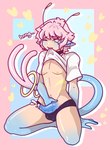 Rating: e
ID: 5481172
Date: 2025-04-04 06:44:24 -0400
Status: active
Score: 26
alien alien_genitalia alien_humanoid antennae_(anatomy) biting_shirt bodily_fluids bottomwear choker clothed clothing clothing_lift cluelessstarstream ejaculation femboy genitals hair hi_res humanoid jewelry kneeling male markings necklace not_furry penis pink_hair shirt shirt_lift solo t-shirt tail thong_down topwear post #5481172