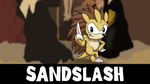 16:9 black_eyes black_nose claws ergomancy generation_1_pokemon hi_res male nintendo pokemon pokemon_(species) sandslash sega smile solo sonic_the_hedgehog sonic_the_hedgehog_(series) widescreen yellow_body