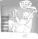 anal anal_masturbation anal_penetration anthro balls big_penis brother_(lore) brothers_(lore) canid canine canis caught_in_the_act caught_masturbating desi dialogue dildo dildo_in_ass dildo_insertion domestic_dog duke_(thecon) english_text femboy foreskin genitals hair hair_over_eyes huge_hips huge_thighs livestream male mammal masturbation object_in_ass penetration penis sex_toy sex_toy_in_ass sex_toy_insertion sibling_(lore) spread_legs spreading text thecon thick_thighs toying_self walk-in wide_hips