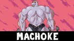 16:9 anthro butt ergomancy generation_1_pokemon grey_body grey_skin hi_res looking_at_viewer machoke male muscular muscular_male nintendo pokemon pokemon_(species) red_eyes solo weights widescreen