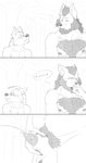 2019 animal_genitalia animal_penis anthro balls beard becoming_erect blush bodily_fluids body_hair canid canine canine_genitalia canine_penis canis chest_hair cliff_(unpopularwolf) close-up comic dialogue digital_media_(artwork) duo ears_back ears_down elliot_(unpopularwolf) english_text erection facial_hair father_(lore) father_and_child_(lore) father_and_son_(lore) forest genital_fluids genitals half-erect hi_res holding_own_penis holding_own_sheath holding_penis holding_sheath incestuous_voyeur_(lore) male male_peeing mammal monochrome navel nipples nude outside parent_(lore) parent_and_child_(lore) parent_and_son_(lore) peeing penis penis_tip pivoted_ears plant pubes public public_erection public_nudity public_urination sheath son_(lore) sound_effects standing sweat text tree unpopularwolf urine urine_stream voyeur whiskers wolf