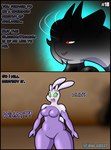 al_gx anthro big_breasts black_border border breasts casual_nudity cave clothed clothing comic curvy_figure dialogue english_text fan_character female freckles generation_6_pokemon goodra hair hi_res horn latex latex_clothing latex_skinsuit legendary_pokemon medium_breasts mega_evolution mega_mewtwo mega_mewtwo_y megan_(al_gx) nintendo opal_(al_gx) pearl_(al_gx) pokemon pokemon_(species) purple_body red_eyes rubber_clothing short_hair skinsuit sliggoo story surprise text thick_thighs tight_clothing white_hair wide_hips