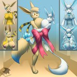 1:1 anthro artist_name big_breasts bow_ribbon breast_expansion breast_growth breast_squish breasts breasts_frottage clothing collar duo eevee expansion female female/female generation_1_pokemon gift_tag growth hi_res huge_breasts microsoft nintendo ori_(ori) ori_(series) pheonixbat pokemon pokemon_(species) scarf shirt squish tail topwear wardrobe_malfunction xbox_game_studios