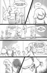 2018 alphys anthro avian berdly bird boss_monster_(undertale) bovid caprine clothed clothing comic deltarune dialogue digital_media_(artwork) english_text eyewear female fur glasses group hair horn human jockington_(deltarune) kris_(deltarune) lizard long_ears lynxgriffin male mammal monochrome monster_kid reptile scalie simple_background susie_(deltarune) teeth tem temmie_(deltarune) text toriel undertale undertale_(series)