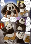 anthro bear better_late_than_never comic daigaijin dancing dialogue door dreamworks english_text excited felid female giant_panda happy kung_fu_panda male mammal master_po_ping master_tigress nude painting_(artwork) pantherine rope slightly_chubby text tiger torch traditional_media_(artwork) watercolor_(artwork)