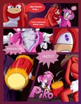 2019 absurd_res amy_rose anthro bodily_fluids breech_loader clothed clothing comic crying duo echidna english_text eulipotyphlan female forced fur green_eyes handwear hedgehog hi_res knuckles_the_echidna male mammal monotreme profanity purple_eyes rape sega sonic_the_hedgehog_(series) tears text toso