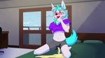 16:9 animated anthro blush bodily_fluids bottomwear breath canid canine citris clothed clothing crop_top digital_media_(artwork) femboy fisk_(fiskthefox) fox fur genital_fluids hair hi_res male mammal navel no_sound omorashi panting pee_desperation peeing shaded shirt short_playtime shorts simple_background solo tail topwear urine urine_stream watersports webm wet wet_clothing wetting widescreen