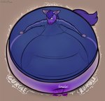 2024 absurd_res anthro belly belly_expansion belly_squish big_belly blue_clothing blue_topwear blue_tracksuit blueberry_inflation clothing colored_sketch digital_drawing_(artwork) digital_media_(artwork) equid equine expansion green_eyes gurgle_(sound_effect) hair hand_on_belly hand_on_own_belly hi_res horse huge_belly hyper hyper_belly hyper_inflation impaledwolf inflation leaking_navel looking_down looking_down_at_self mammal motion_lines navel nonbinary_(lore) onomatopoeia open_mouth panicking purple_body purple_ears purple_hair purple_mouth purple_tail rumbling rumbling_stomach shuckles_(derped.up) simple_background sketch slosh sloshing_belly solo sound_effects spherical_inflation spurting_sound_effect squish swelling tail tan_background text tight_clothing topwear tracksuit worried