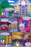 absurd_res anthro aroused bed comic dialogue dragon duo english_text equid equine female friendship_is_magic furniture hasbro hi_res horn male male/female mammal my_little_pony mythological_creature mythological_equine mythological_scalie mythology rarity_(mlp) scalie spike_(mlp) text unicorn wide_hips yellowcyann